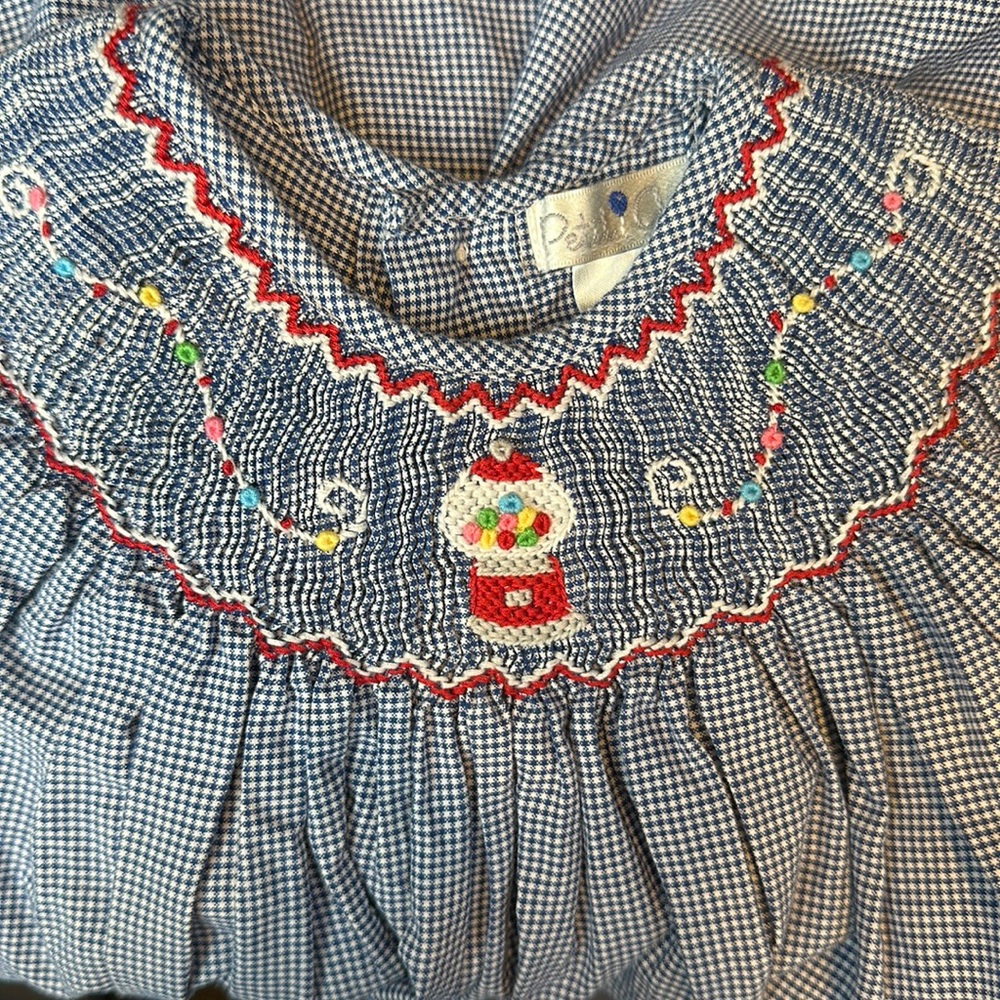 Petit Ami Dress with Bubblegum Smocking Sz 12 mnths